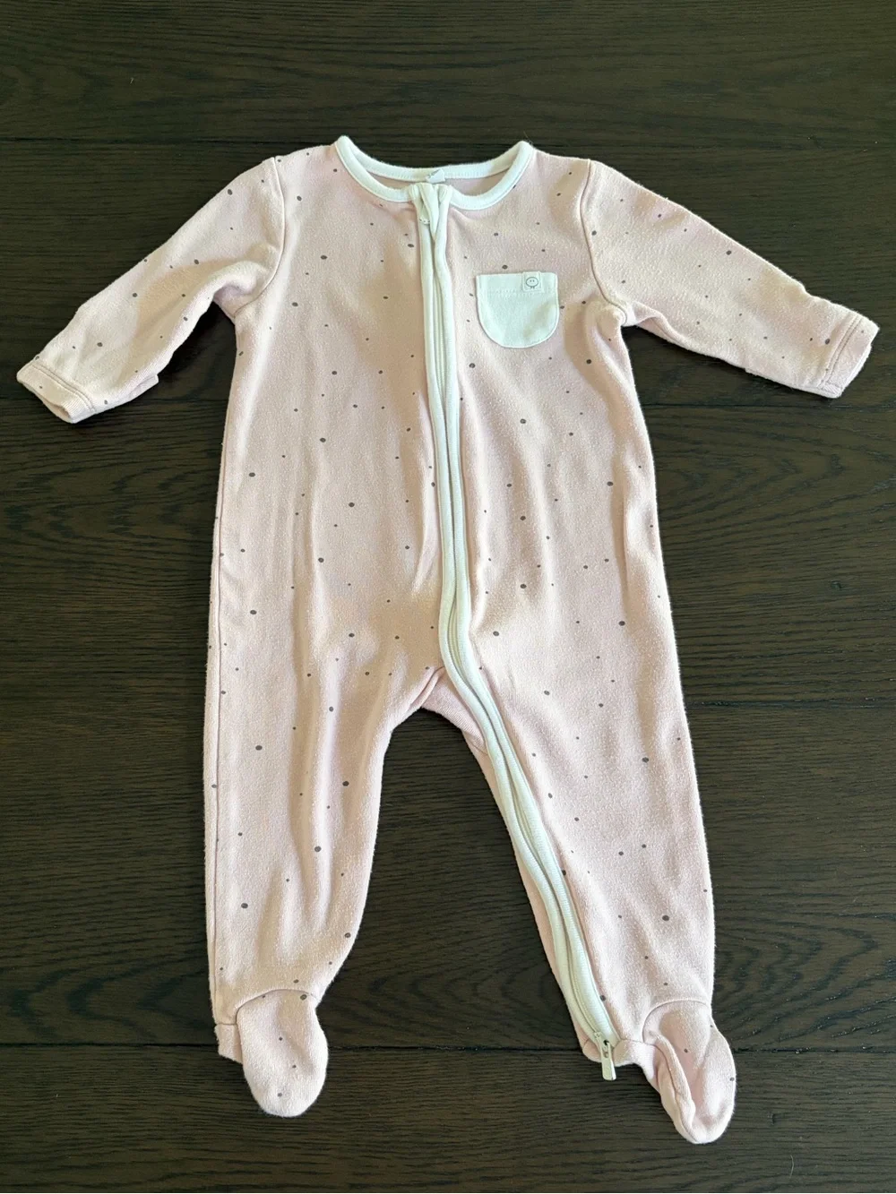 Mori Clever Stardust Zip Baby Pajamas